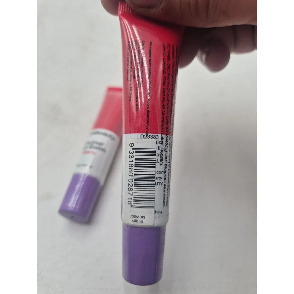 MCoBeauty Luscious Butter Lip Balm Shimmer Berry Shea Vitamin E Lot Of 2